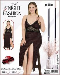 Koszula nocna damska (3-4XL/6szt)