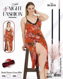 Koszula nocna damska (3-4XL/6szt)