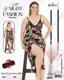 Koszula nocna damska (3-4XL/6szt)