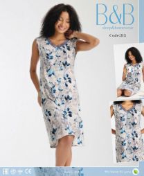 Koszula nocna damska (2-4XL/6szt)