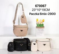 Torebki damskie (23x10x19cm/6szt)