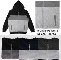 Bluzy z kapturem męskie (M-3XL/12szt)