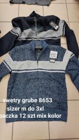 Swetry męskie (M-3XL/12szt)