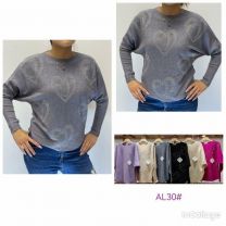 Swetry damskie (L-3XL/12szt)