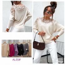 Swetry damskie (L-3XL/12szt)