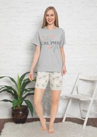 Piżama damska (L-3XL/4kompletów)