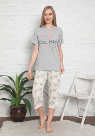 Piżama damska (L-3XL/4kompletów)