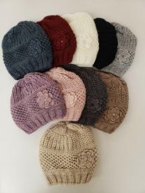 Czapki damskie (uniwersalny/12szt)