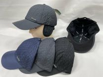 Czapki męskie z daszkiem-Ocieplane (uniwersalny/12szt)