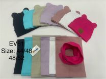 Komplet Czapki Dzieci (44-52/10kpt)