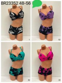 Strój kąpielowy dwuczęściowy damskie (48-56/5kpt)