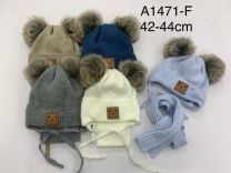 Komplet Czapki Dziecięce (42-44/12kpt)