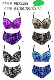 Strój kąpielowy dwuczęściowy damskie (54-62/5kpt)