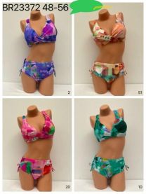 Strój kąpielowy dwuczęściowy damskie (48-56/5kpt)