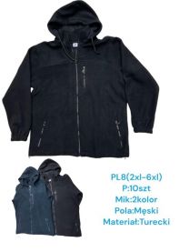 Bluzy z kapturem męskie-polary (2XL-6XL/10szt)