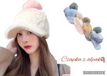 Czapki damskie z daszkiem (uniwersalny/12szt)