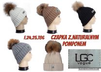 Czapki damskie (uniwersalny/12szt)