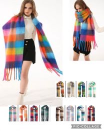 Szaliki damskie (uniwersalny/12szt)