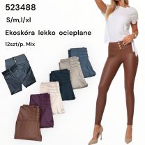 Spodnie ekoskóra damskie (S-XL/12szt)
