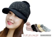 Czapki damskie z daszkiem (uniwersalny/12szt)