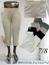 Spodnie damskie 7/8(3-7XL/12szt)