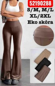 Spodnie ekoskóra damskie (S-2XL/12szt)