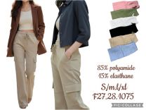 Spodnie elastyczny (S-XL/12szt)
