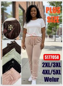 PLUS_Spodnie welurowy (2XL-5XL/12szt)