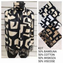 Szaliki damskie (uniwersalny/12szt)