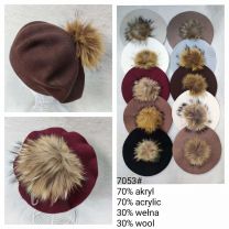 Beret damskie (uniwersalny/12szt)