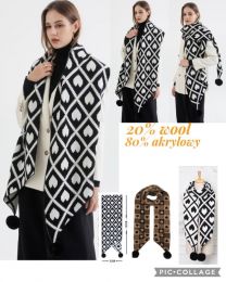 Szaliki damskie (uniwersalny/12szt)