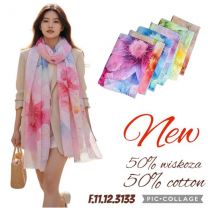 Szaliki damskie (uniwersalny/12szt)