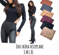 Spodnie ekoskóra damskie (S-XL/12szt)