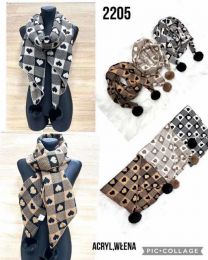 Szaliki damskie (uniwersalny/12szt)