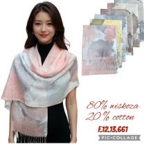 Szaliki damskie (uniwersalny/12szt)