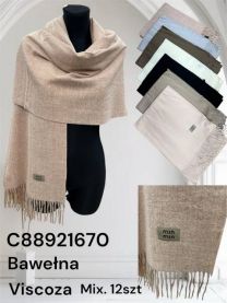 Szaliki damskie (uniwersalny/12szt)