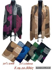 Szaliki damskie (uniwersalny/12szt)