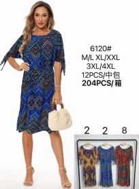 Sukienki damskie (M-4XL/12 szt)