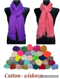 Szaliki damskie (uniwersalny/12szt)