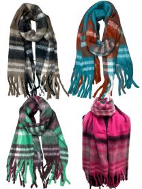 Szaliki damskie (uniwersalny/12szt)