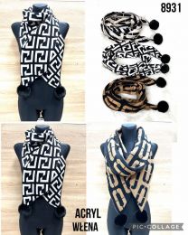 Szaliki damskie (uniwersalny/12szt)