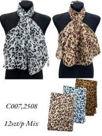 Szaliki damskie (uniwersalny/12szt)