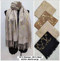 Szaliki damskie (uniwersalny/12szt)