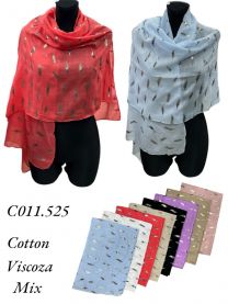 Szaliki damskie (uniwersalny/12szt)