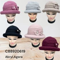 Kapelusz damskie (uniwersalny/12szt)