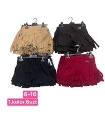 Spodenki z spódnica dziewczynka (6-16LAT/6szt)