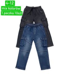 Spodnie jeansowe chłopięce (4-12LAT/10szt)