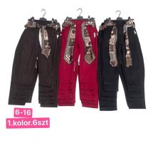Spodnie dziewczynka (6-16LAT/6szt)