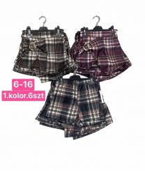 Spodenki z spódniczką dziewczynka (6-16LAT/6szt)