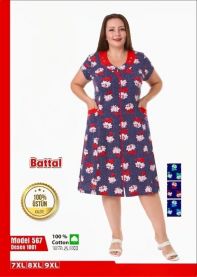 Koszula nocna damska (7XL-9XL/3szt)